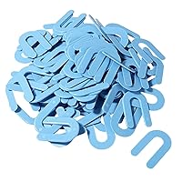 Vista 8 de Espaciadores de azulejos de cuña de herradura de 1/4 de pulgada, 200 unidades, forma de U estructural de cuñas de plástico