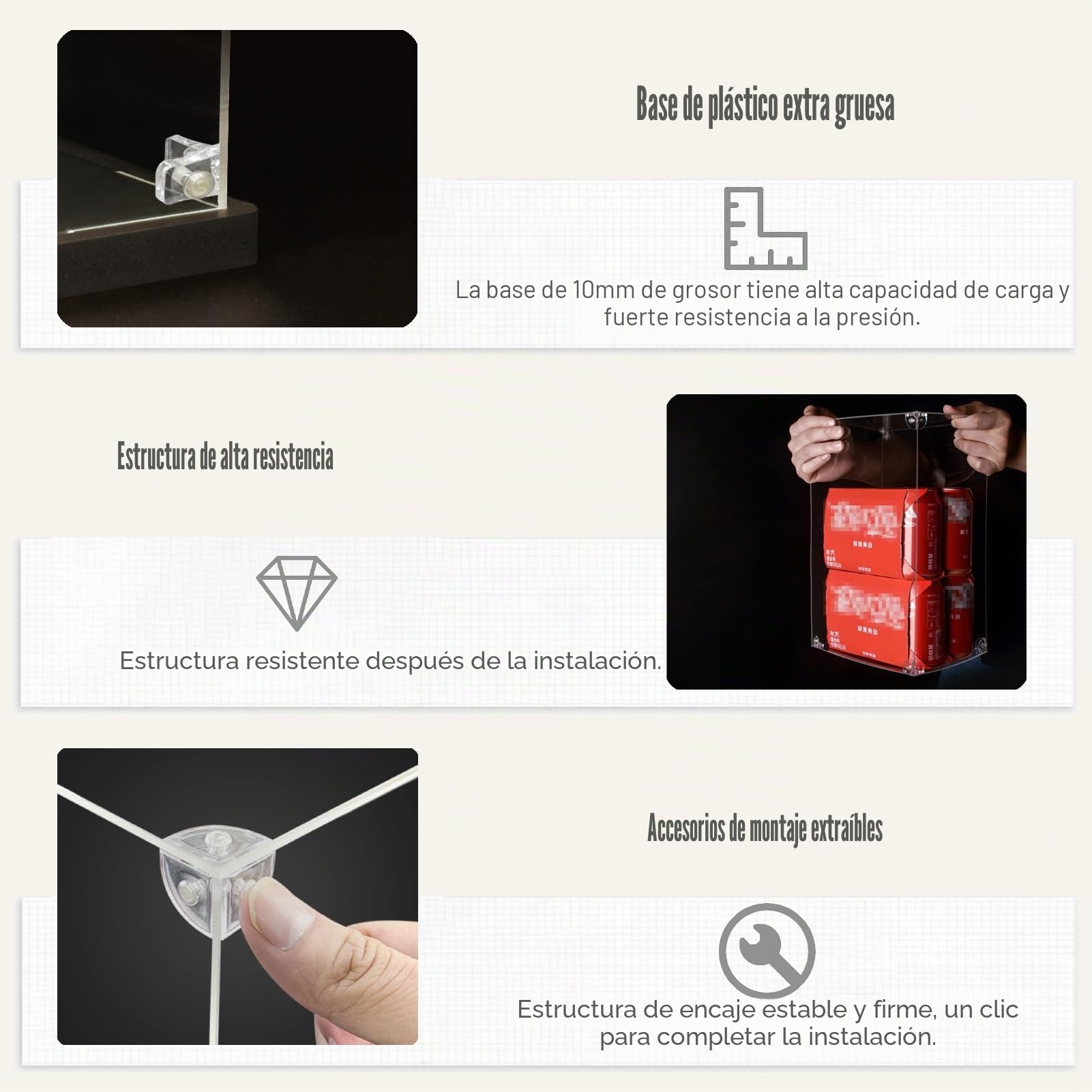 Vitrina Expositora Vitrina de Acrílico Transparente Alta y Estrecha, 10, 20, 30, 40, 50 y 60 Cm, Vitrina para Figuras, Muñecos de Juguete, Cajas de Almacenamiento a Prueba de Polvo para Objetos(20x10x