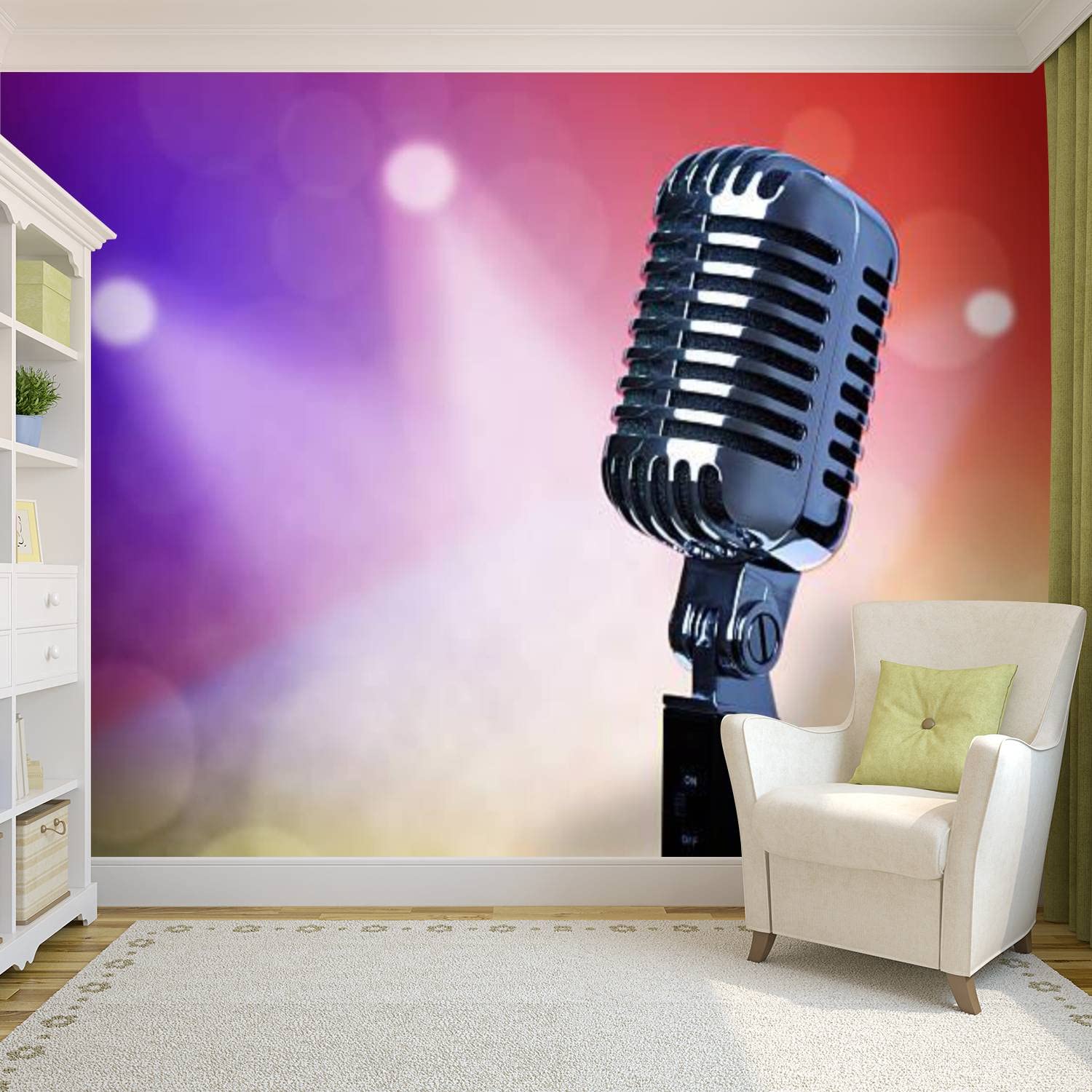 Vintage Microphone Wallpaper