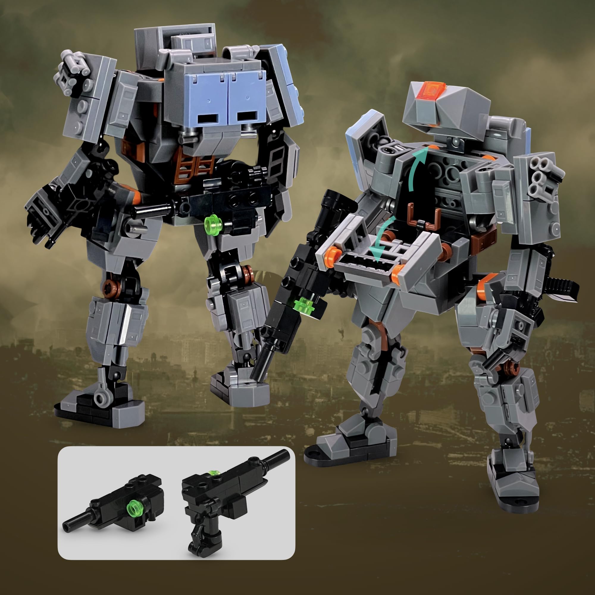 MyBuild Armed Forces Alpha Core 5029 - Universal Tactical Mech | Modular Equipment | Movable Robot Model | Ages 14+