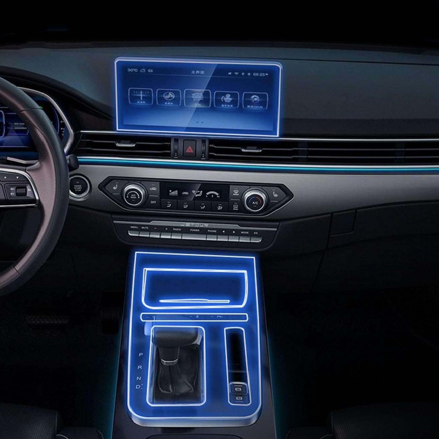 CKLS Car Interior Piano board protection film TPU transparent film Anti scratch PPF，For Jietu X70S 2019-2023