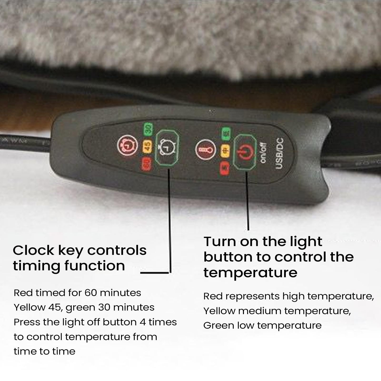 Scaldapiedi Elettrico 2 in 1 Scaldamani e Scaldapiedi | Cuscinetto Riscaldante a Forma Animale Peluche 3 Livelli Calore Piedi Per Quotidiano, Inverno, Donne, Uomini, Scaldapiedi