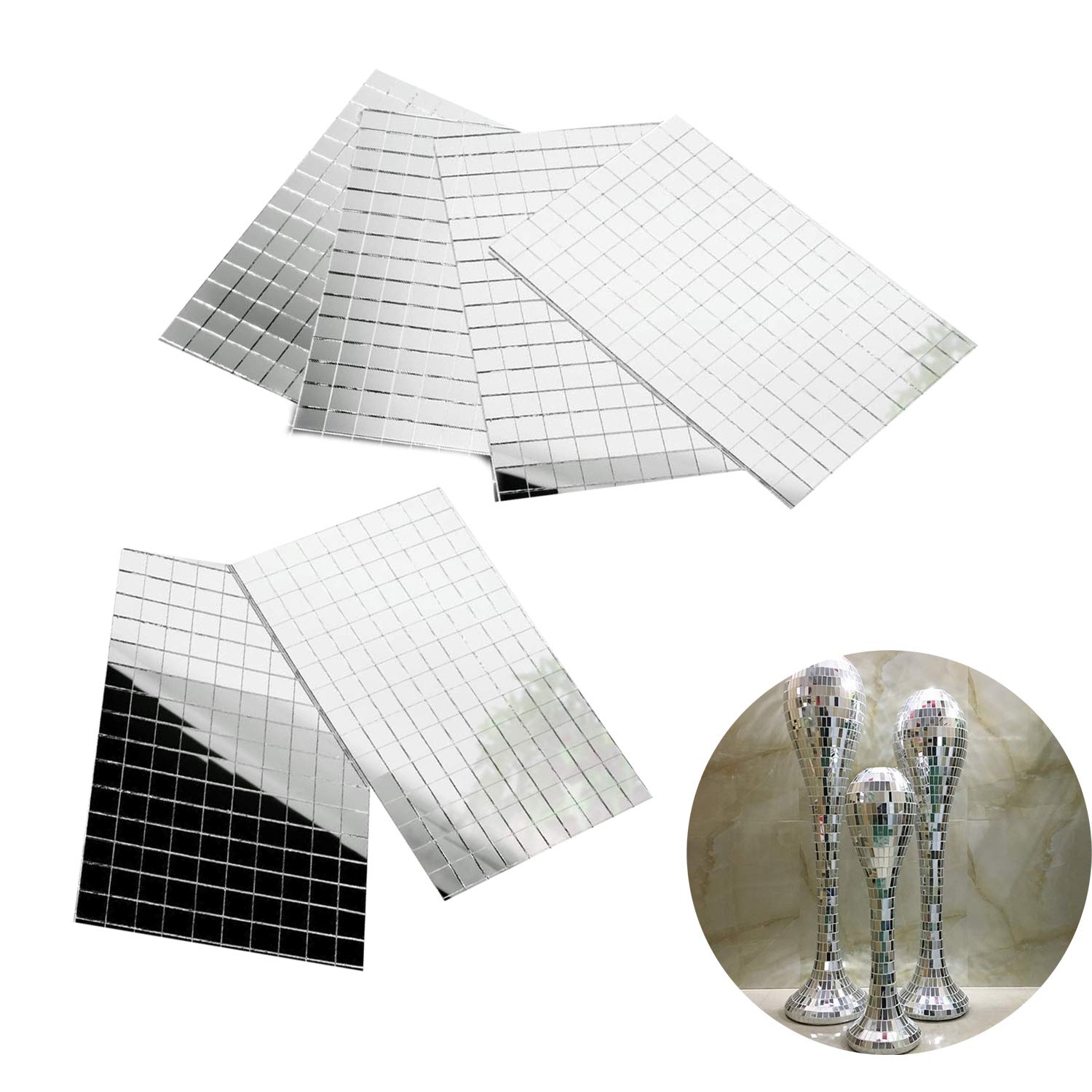 SHIMMERHOO Silver Shimmer Wall Backdrop Panels Square SHIMMERHOO Silver Shimmer Wall Backdrop Panels Square