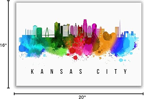 Vista 211 de Póster de Atlantic City Skyline New Jersey, pintura de paisaje urbano de Atlantic City, póster de Atlantic City New Jersey, impresión de paisaje