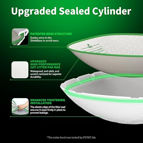 Miniatura 5 de PETKIT Caja de arena automática mejorada para gatos, eliminadora de olores de 2 vías y 20 bolsas de basura, robot inteligente de control de