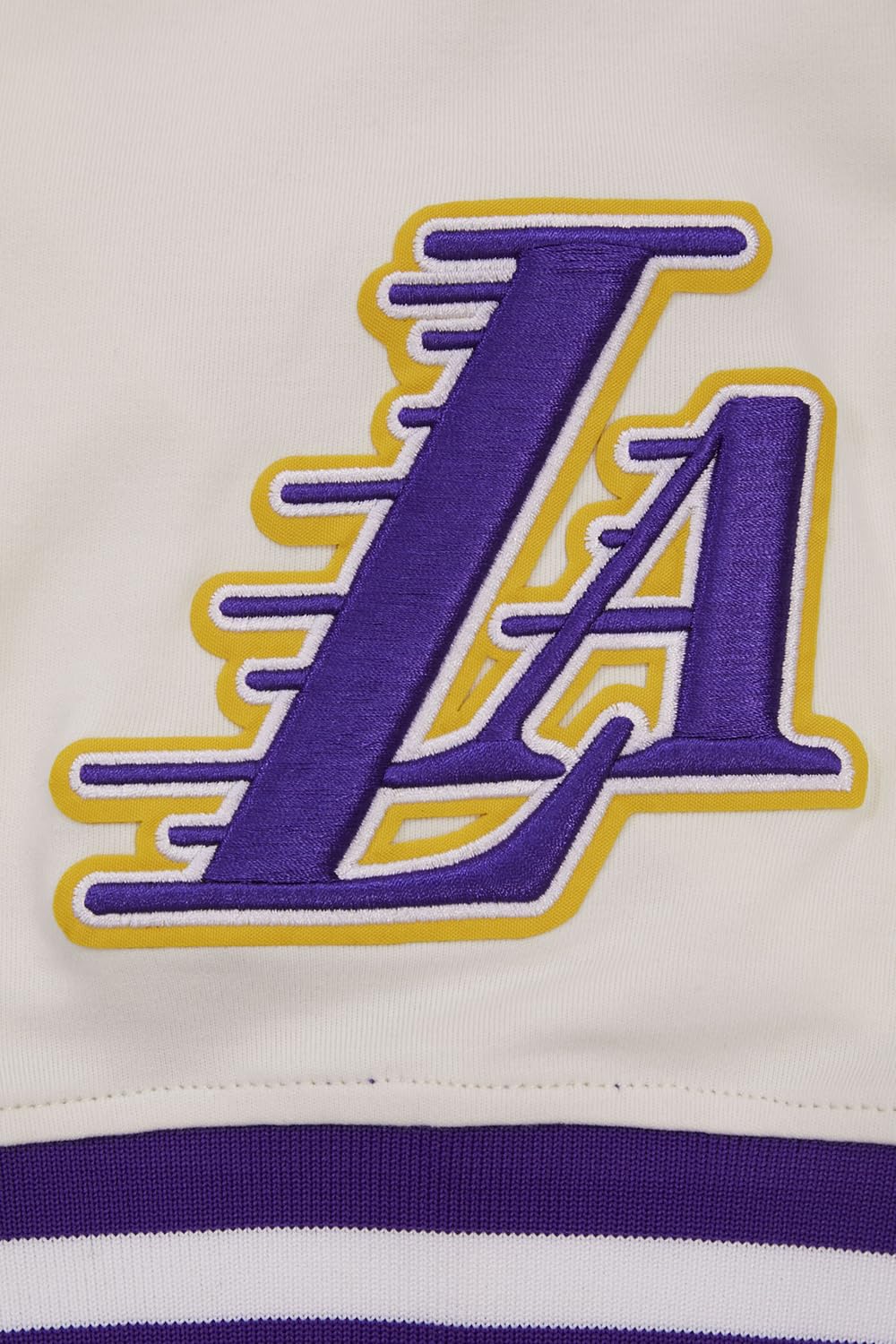 Pro Standard Męska koszulka NBA Los Angeles Lakers Retro Classics S/S, Skorupka jajka/fioletowy, XL