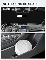 Vista 133 de Proadsy Parasol para parabrisas actualizado 2026, ajuste personalizado, Lexus NX 2022-2025 2026, 4 capas, plegable, protector de parasol frontal que