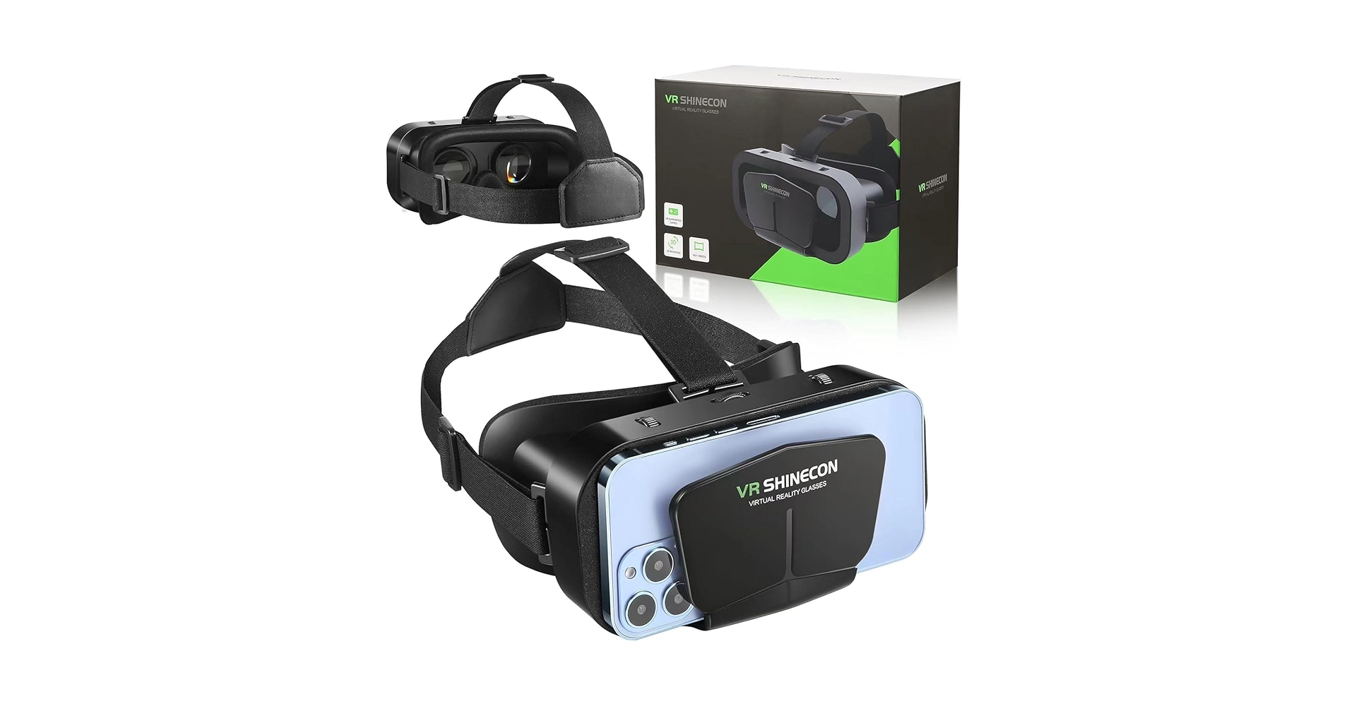 iPhone用VR Amazon.com: VR Headset Virtual Reality VR Glasses VR Helmet