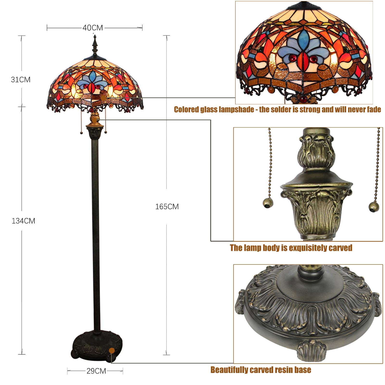 Tiffany Style Floor Lamp Shades Mission Style Tiffany Lamp