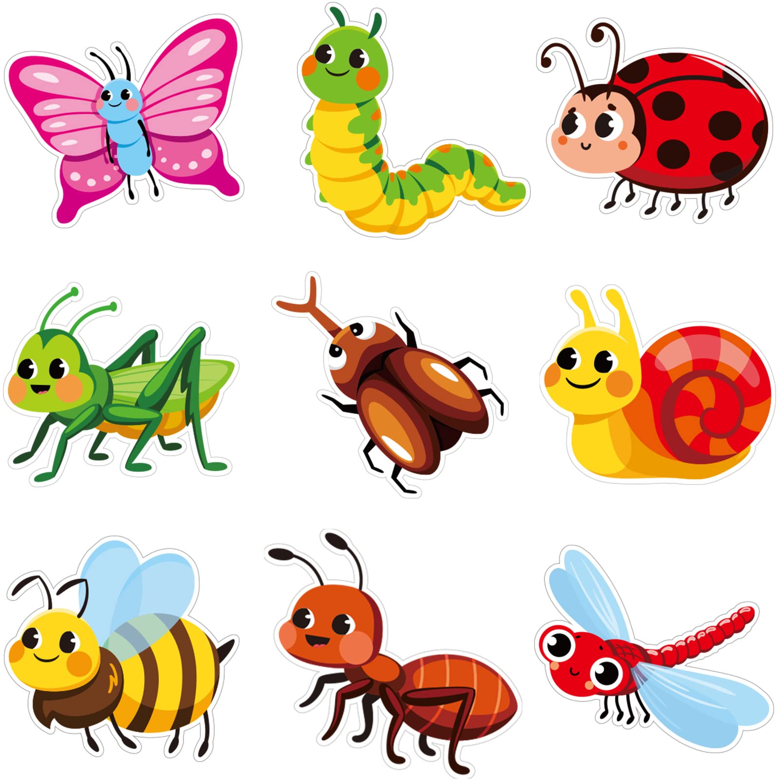 Buy 63 Pieces Insect Bulletin Board Cutouts Bug Cutouts Bugs Mini 