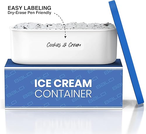 Miniatura 10 de Recipientes para helados  2 cuartos de galón Ea. (juego de 2)  Almacenamiento de congelador reutilizable premium para tina de helado casera para