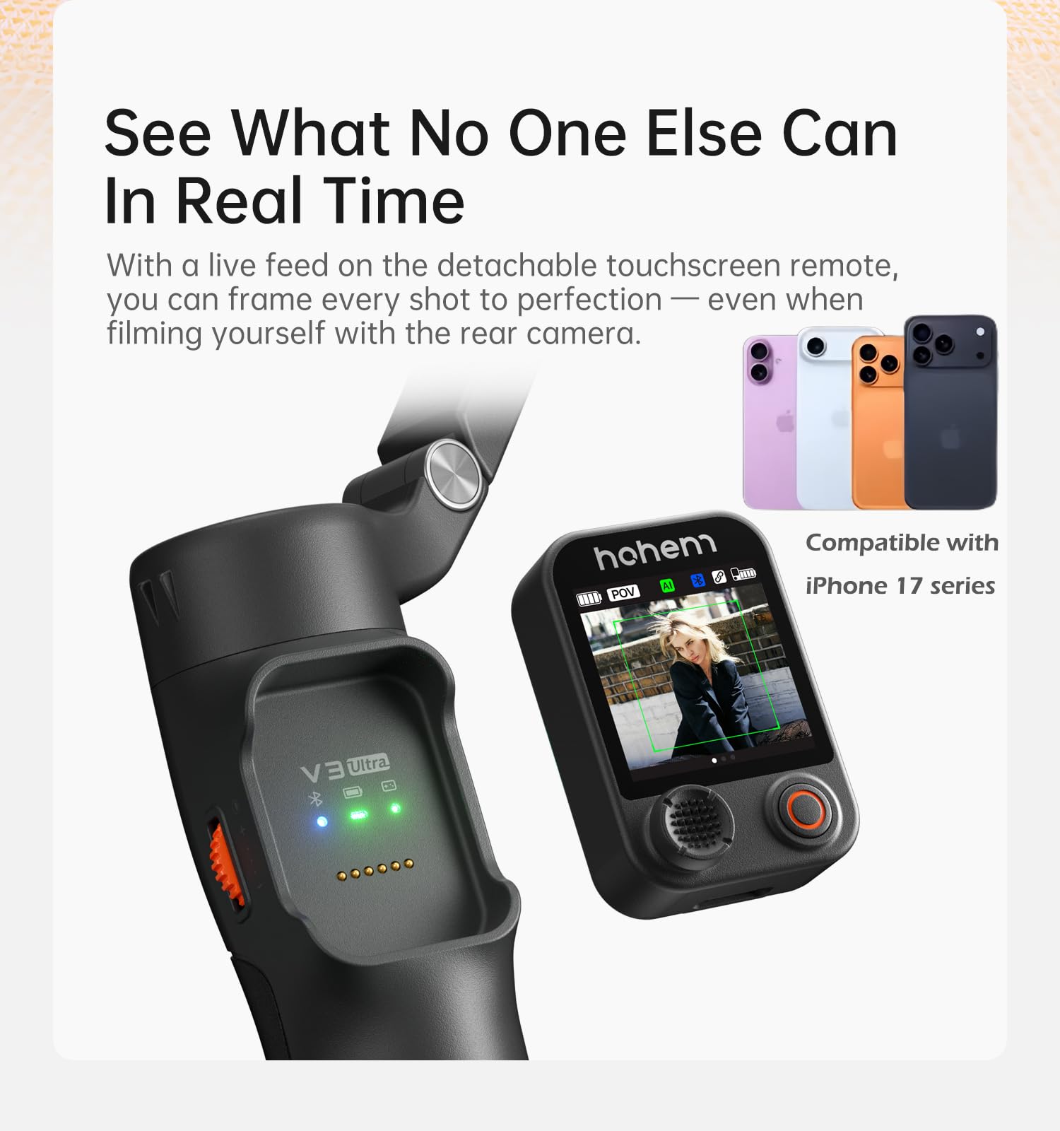 Amazon.com: hohem iSteady V3 Ultra Gimbal Stabilizer for iPhone