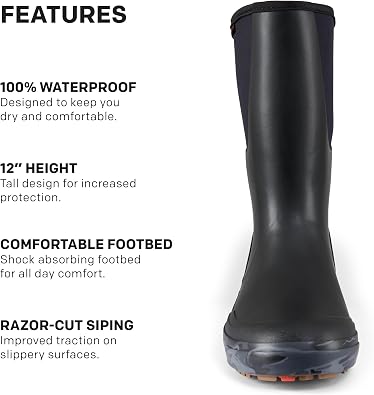 Grundens Men's 12 Inch Deck Boot - Slip Resistant