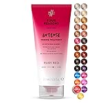 FOUR REASONS Color Mask INTENSE- Ruby Red, 6.76 fl oz - Semi Permanent Hair Dye for Lightened and Colored Hair, 100% Vegan Conditioner - Intensive Toning Treatment with 27 Colors - Cruelty Free