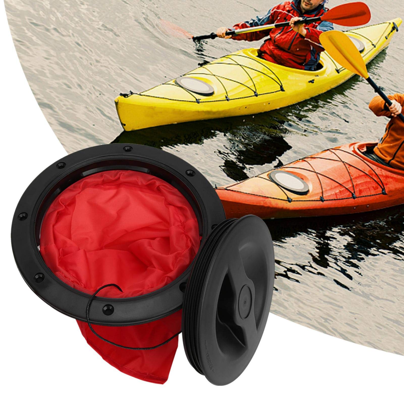 YUUGAA Kayak Hatch Cover, Boat Sealing Hatch Cover Round Circular Type Lid Waterproof Kayak Accessories W/Storage Bag(6 inches) - Image 3