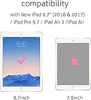 Vista 3 de Ailun Protector de pantalla para iPad (9.7 pulgadas, modelo 2018/2017, 6ª/5ª generación), iPad Air 1, iPad Air 2, iPad Pro de 9.7 pulgadas 2016