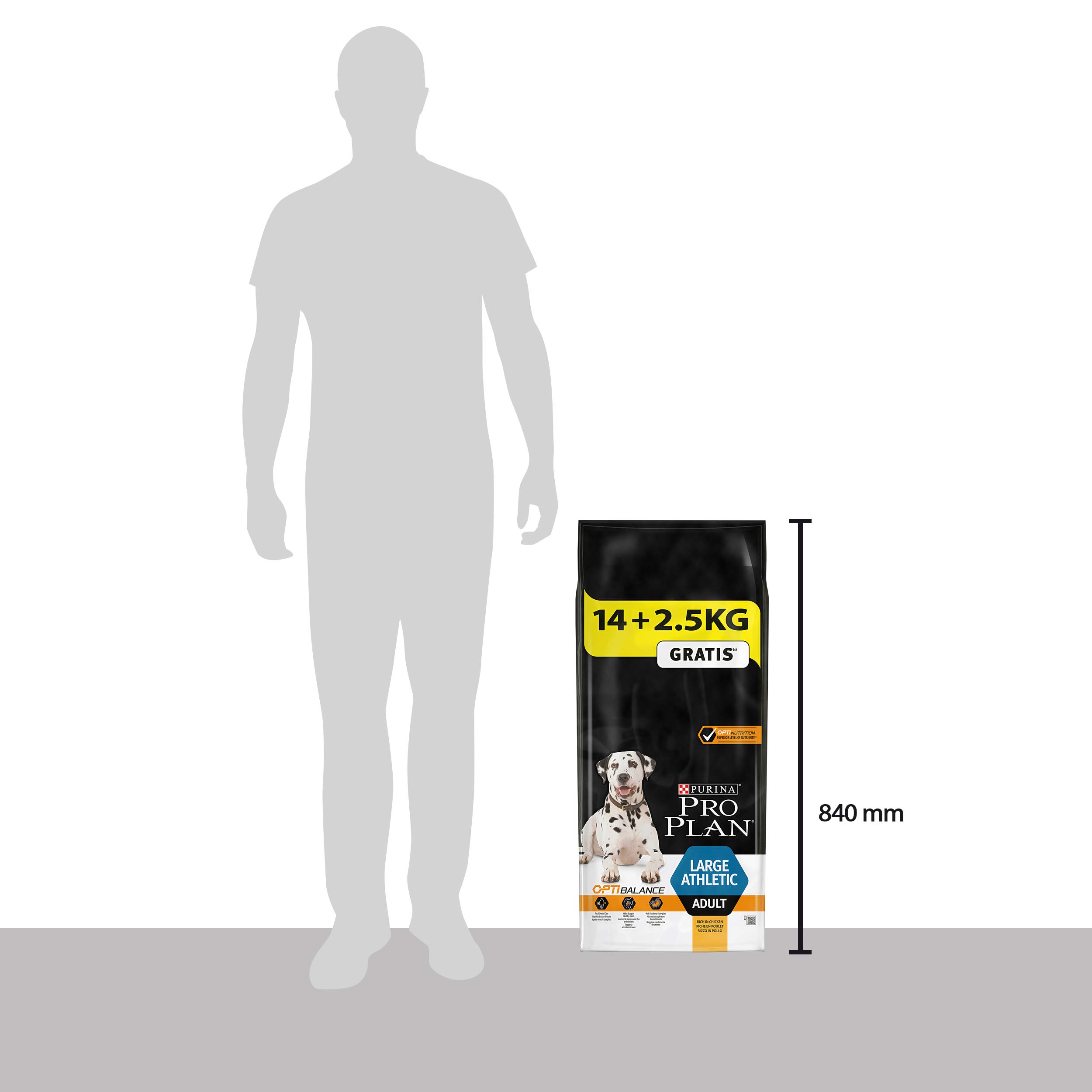 Pro Plan Dog Large Athletic Adult, Reich an Huhn, Trockenfutter Beutel