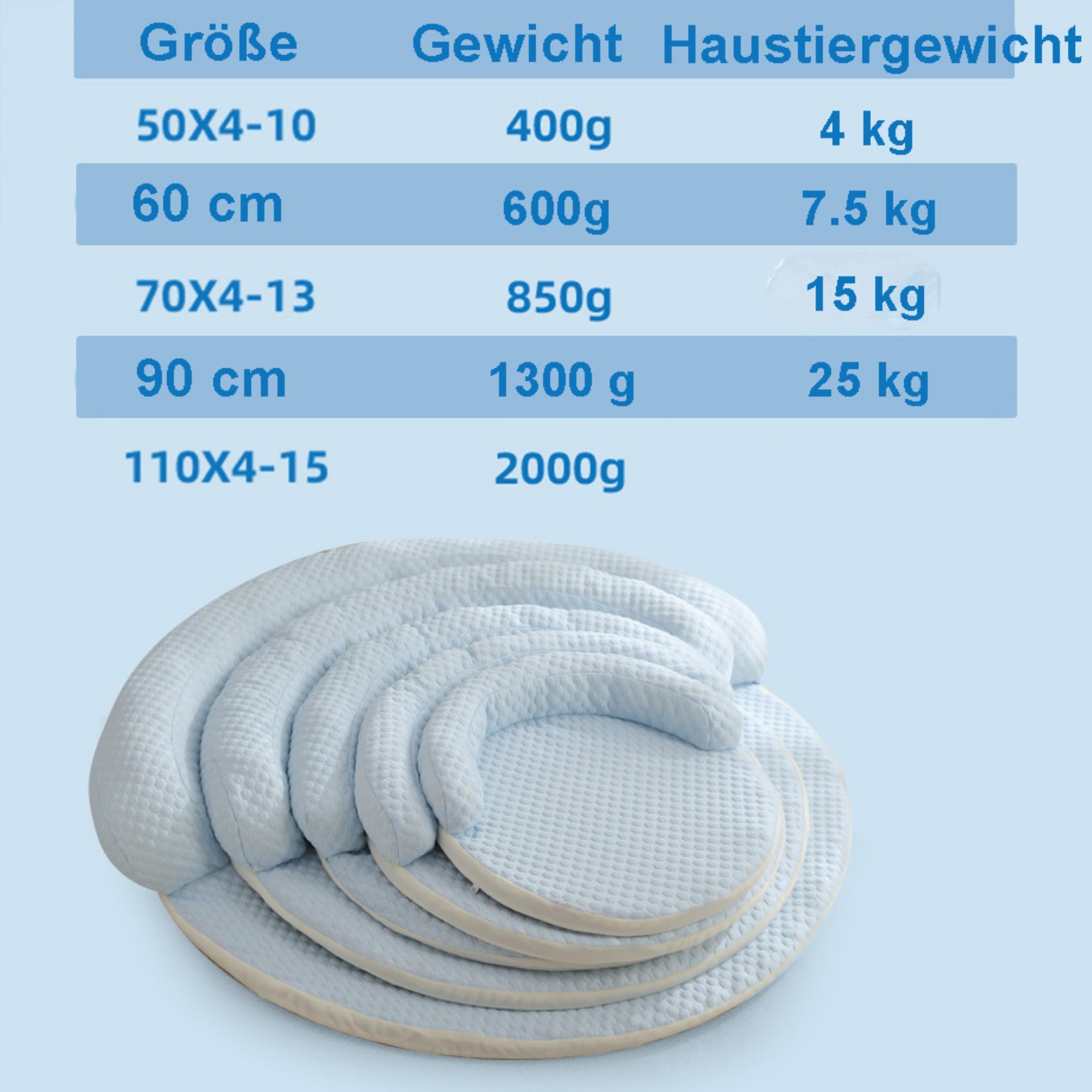 Kühlmatte Hunde Katzen, Selbstkühlend Hundedecke Kühlend, Kühldecke für Haustiere, Kühlmatte Bett für Zuhause im Sommer (Gelb,70 cm)