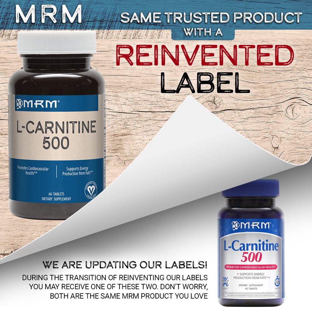 Mrm L Carnitine 500 Mg Veg 60tablets