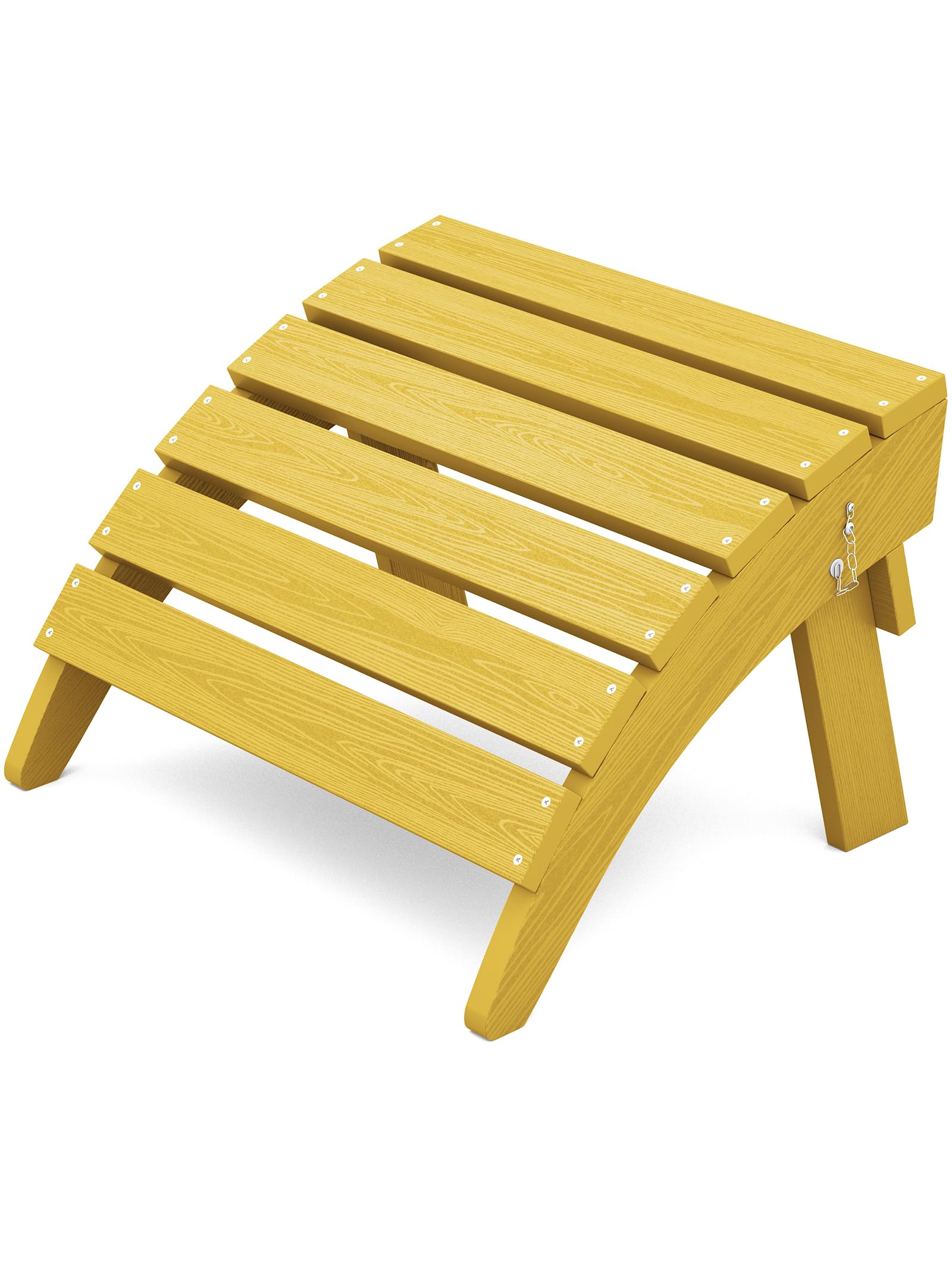 KINGYES Folding Adirondack Ottoman for Adirondack Chair, Yellow