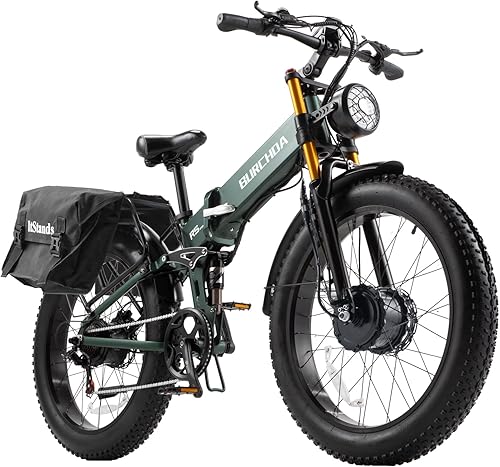 Miniatura 12 de DAMSON Electric Bike for Adults 1500W Peak Motor Mountain Ebike 30MPH 48V 20Ah Removable Battery 70-Mile Range 26" Fat Tire Off-Road Bicycle Full