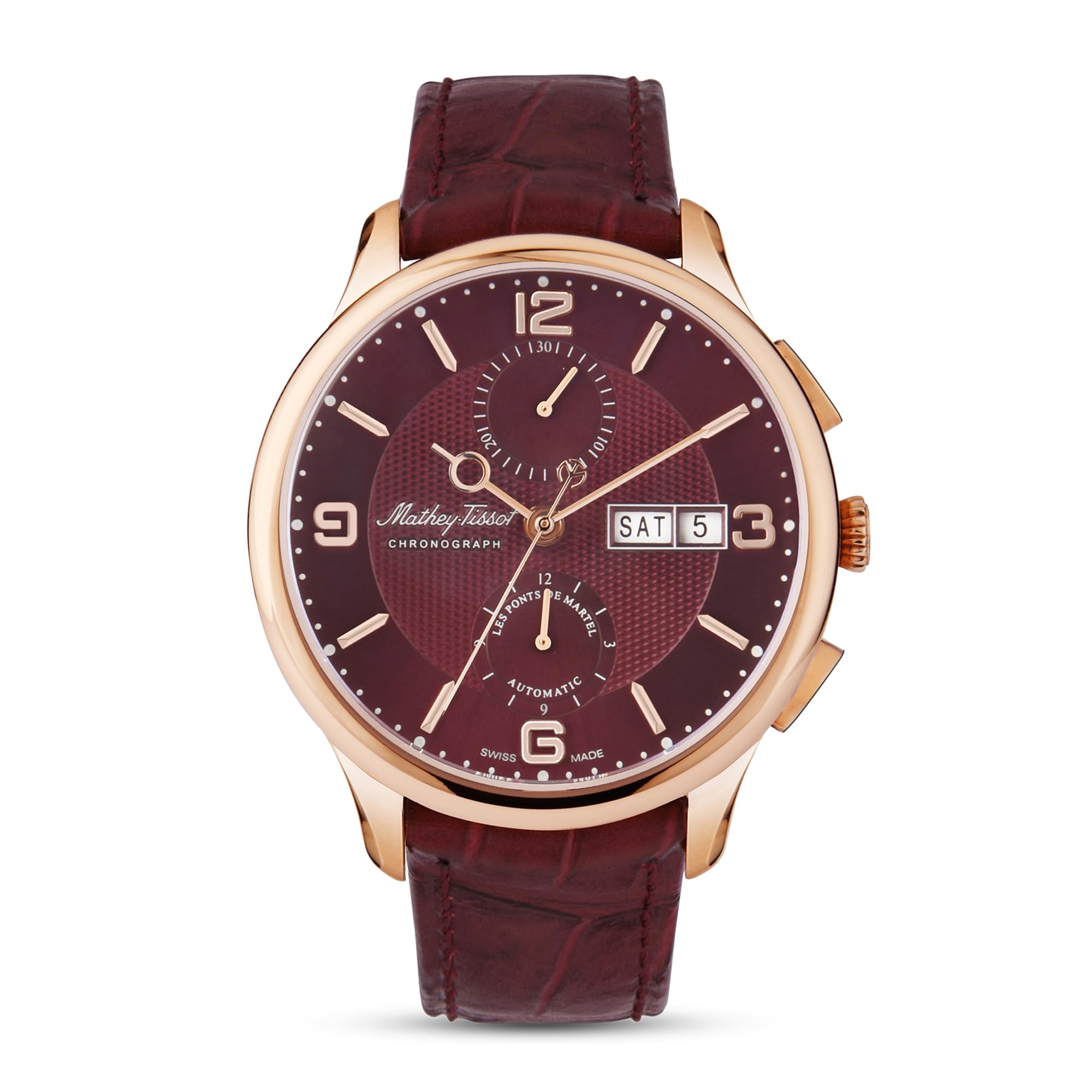 Mathey-Tissot Leather Blue Dial Analog Watches for Men-H1886Chatpr, Black Band (B0C8N554MY) Amazon Price History, Amazon Price Tracker