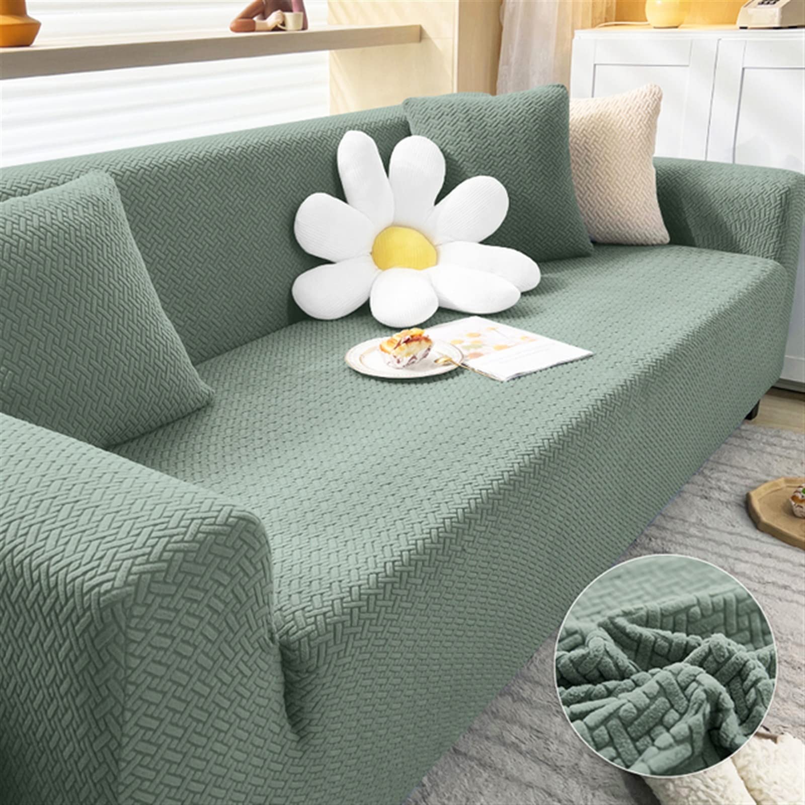 Housse de canapé anti-animaux extensible pour protéger les coussins de salon