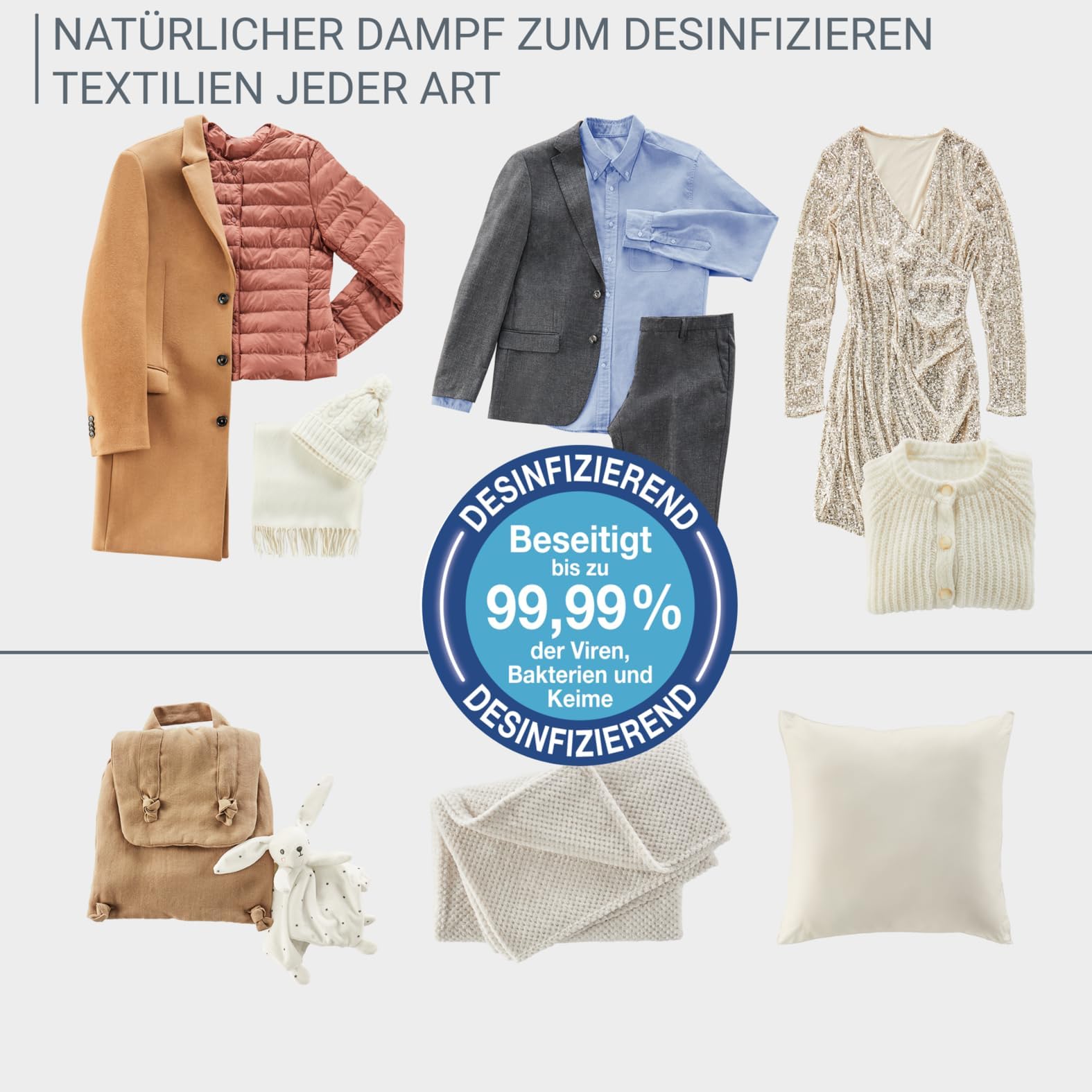 Tefal Care For You First automatischer Dampfglätter, 1500 Watt, 65 g/Min. variable Dampfmenge, Blue Technology, Dampfglätten, Auffrischen, Desinfizieren, Dunkelblau, YT2020E0