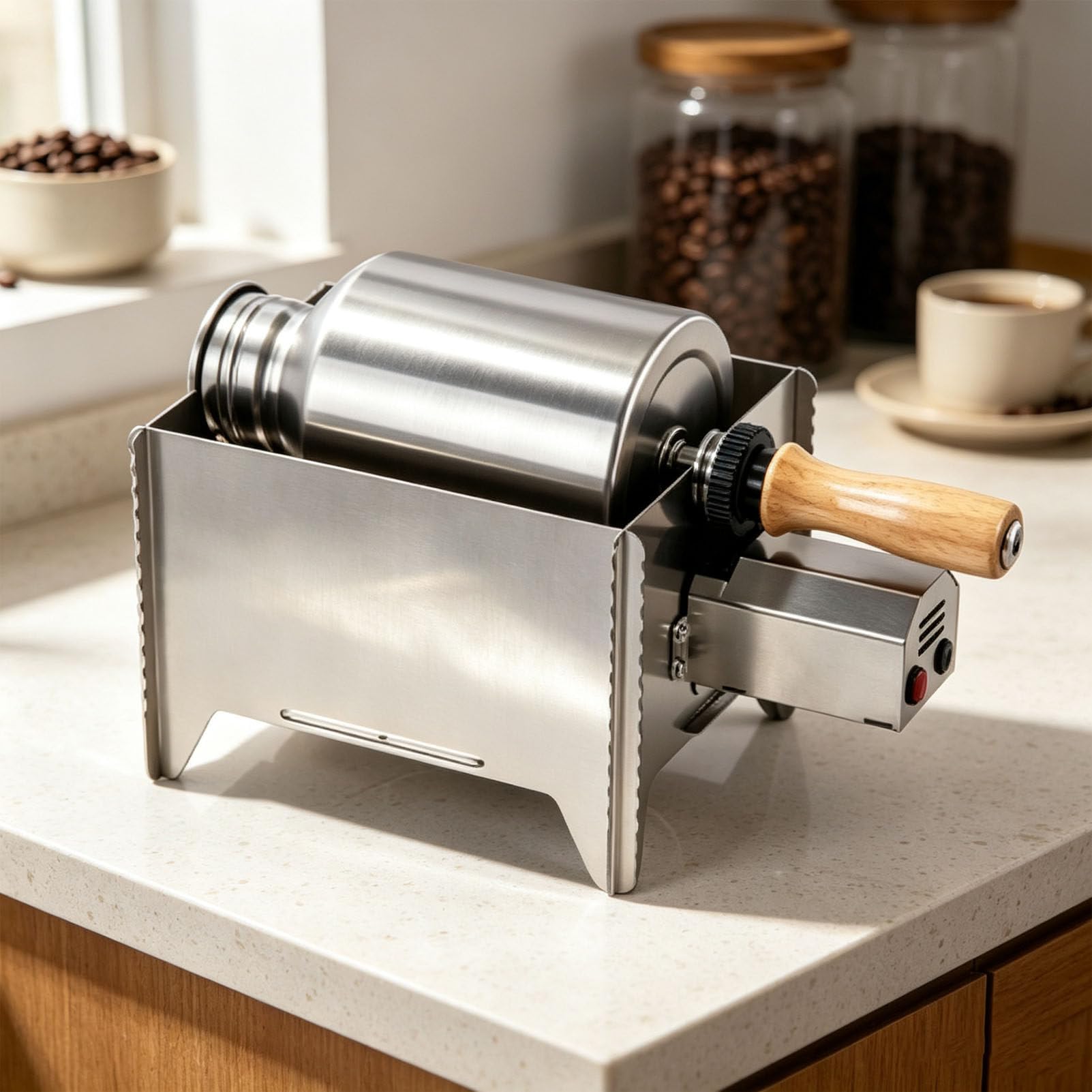 PioMue Large Capacity Coffee Roaster StainlessSteel