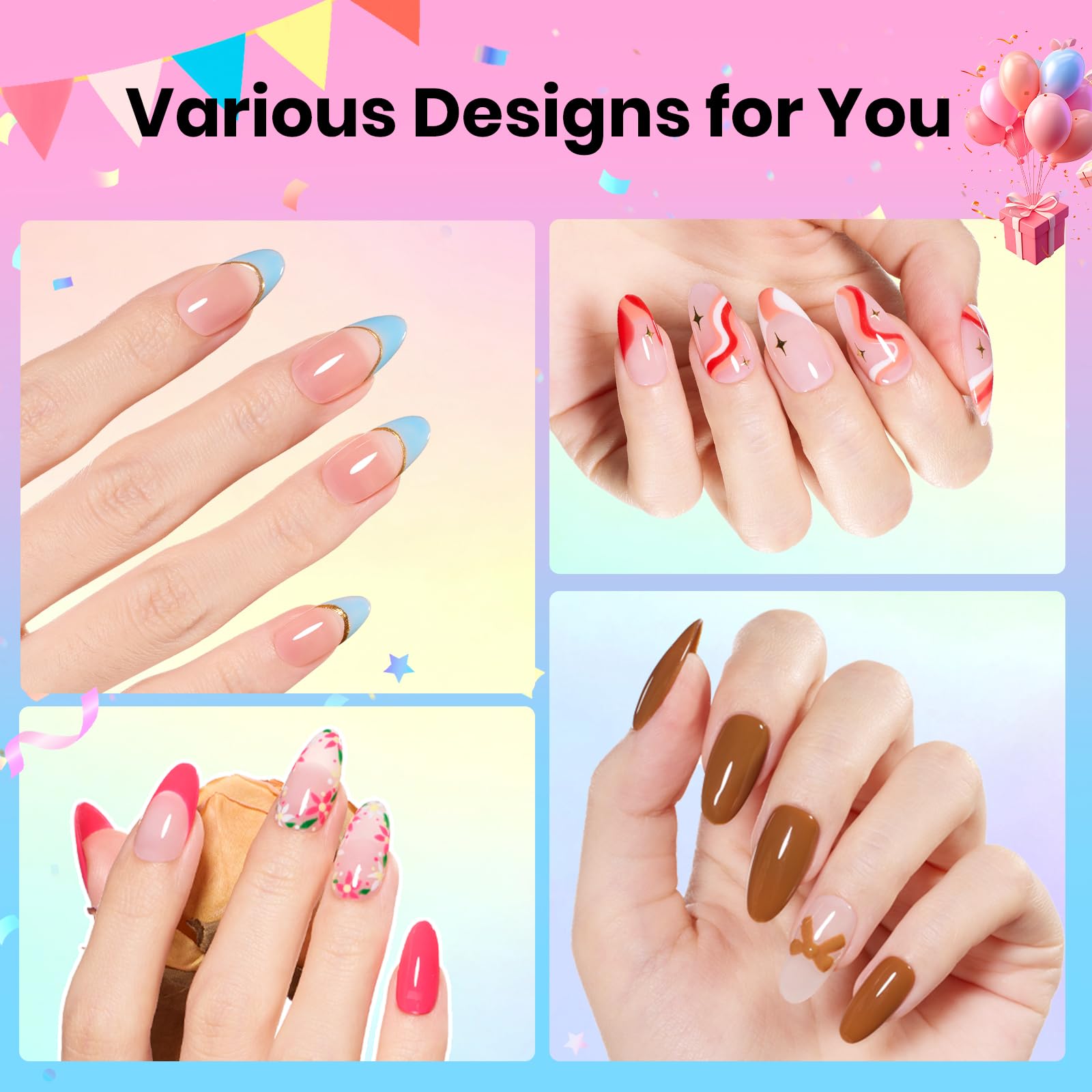 Amazon.com: Beetles Gel Nail Polish Kit with U V Light -54 Pcs Gel