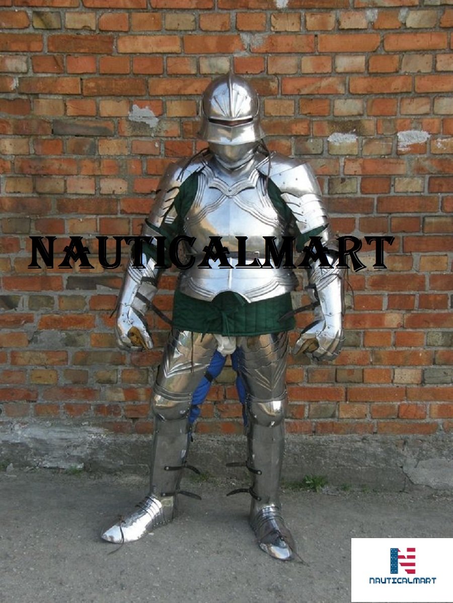 NauticalMart Renaissance Armor Medieval LARP Knight Wearable Full Suit of Armor