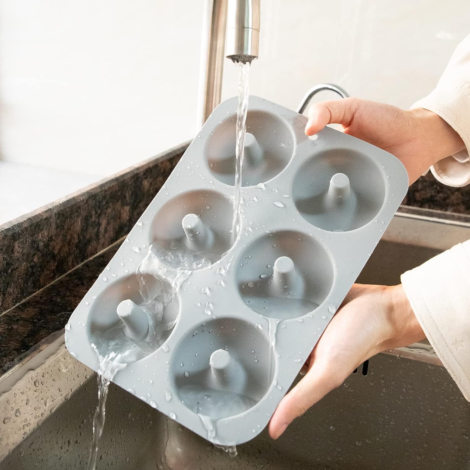 Stampo Per Ciambelle In Silicone - 2 Pezzi Da 6 Cavità, Antiaderente Per Forno - Foto 5