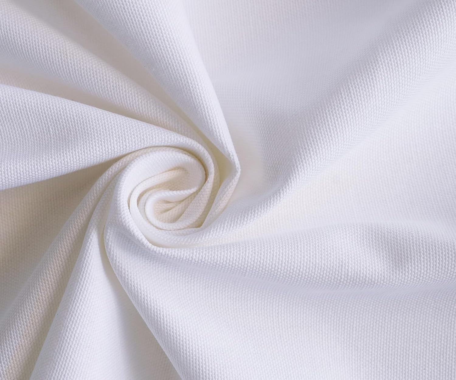 Soimoi, White 100% Polyester Canvas Fabric - 58 Inch Wide x 5 Yards | Heavy-Duty, Water-Resistant & Durable Material for Upholstery, Bags, Teepee Tents & Outdoor Covers