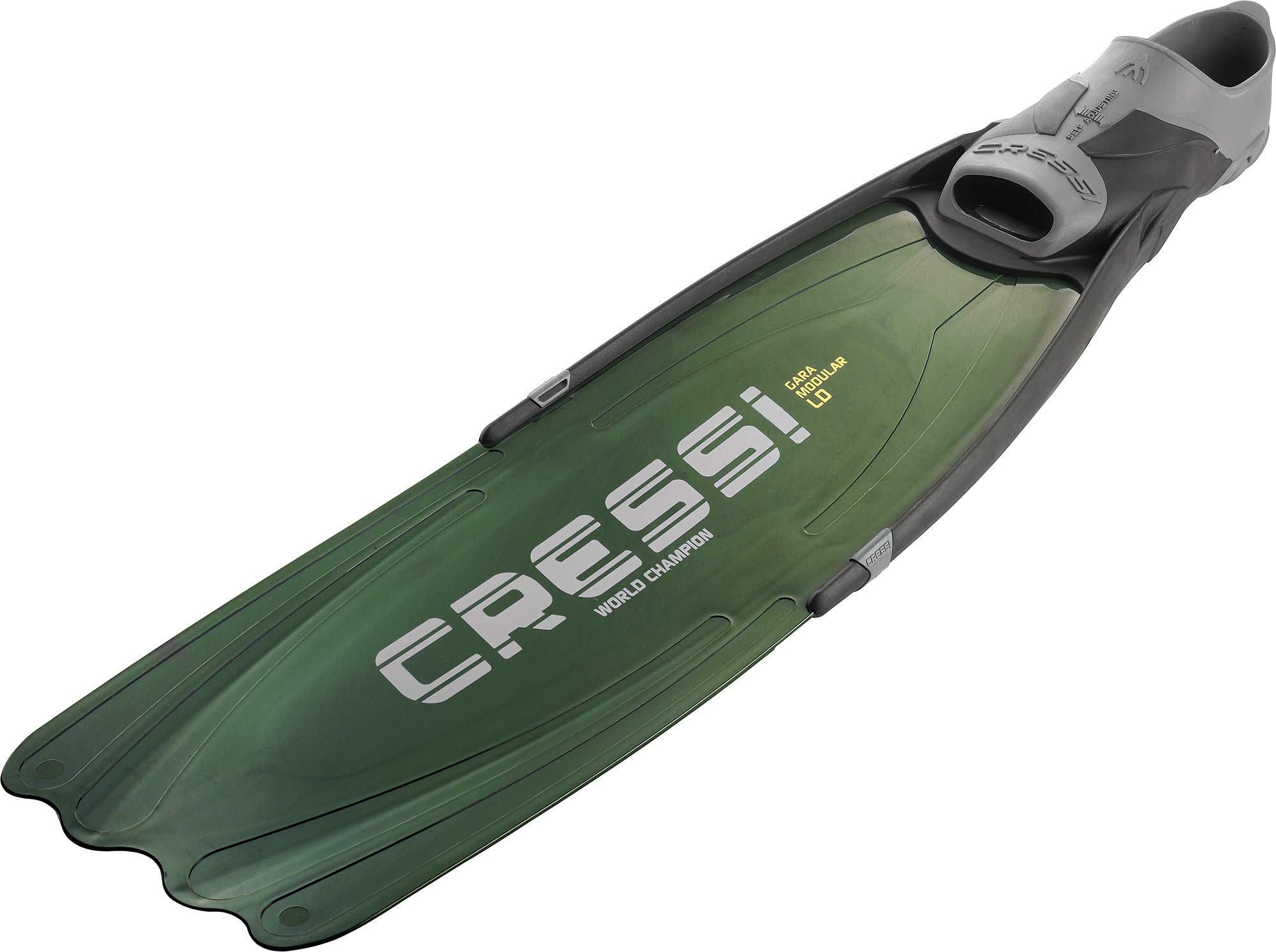 Cressi Gara Modular, Aleta Polivalente válida Tanto para Apnea Profunda como para Largos Desplazamientos