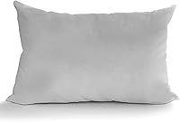 Vista 13 de Hometex Canada Relleno de almohada de 12 x 18 pulgadas de plumón sintético con funda de algodón 100% de forma decorativa alternativa sintética