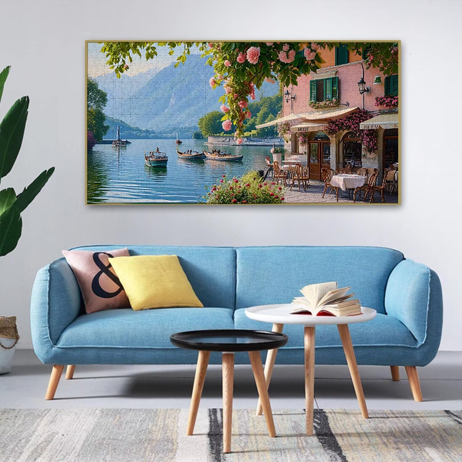 Puzzle dla dorosłych 1100 elementów, puzzle kawowe wybrzeża, dla dorosłych klasyczne puzzle i od 14 lat junior, rodzinne puzzle rozrywka w domu prezent 87x42cm l-281