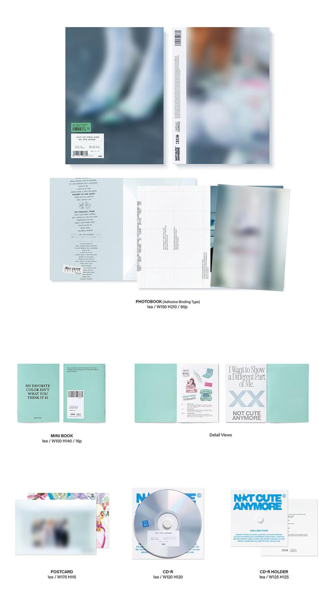 Amazon.com: ILLIT NOT CUTE ANYMORE 1st Single Album (Photobook