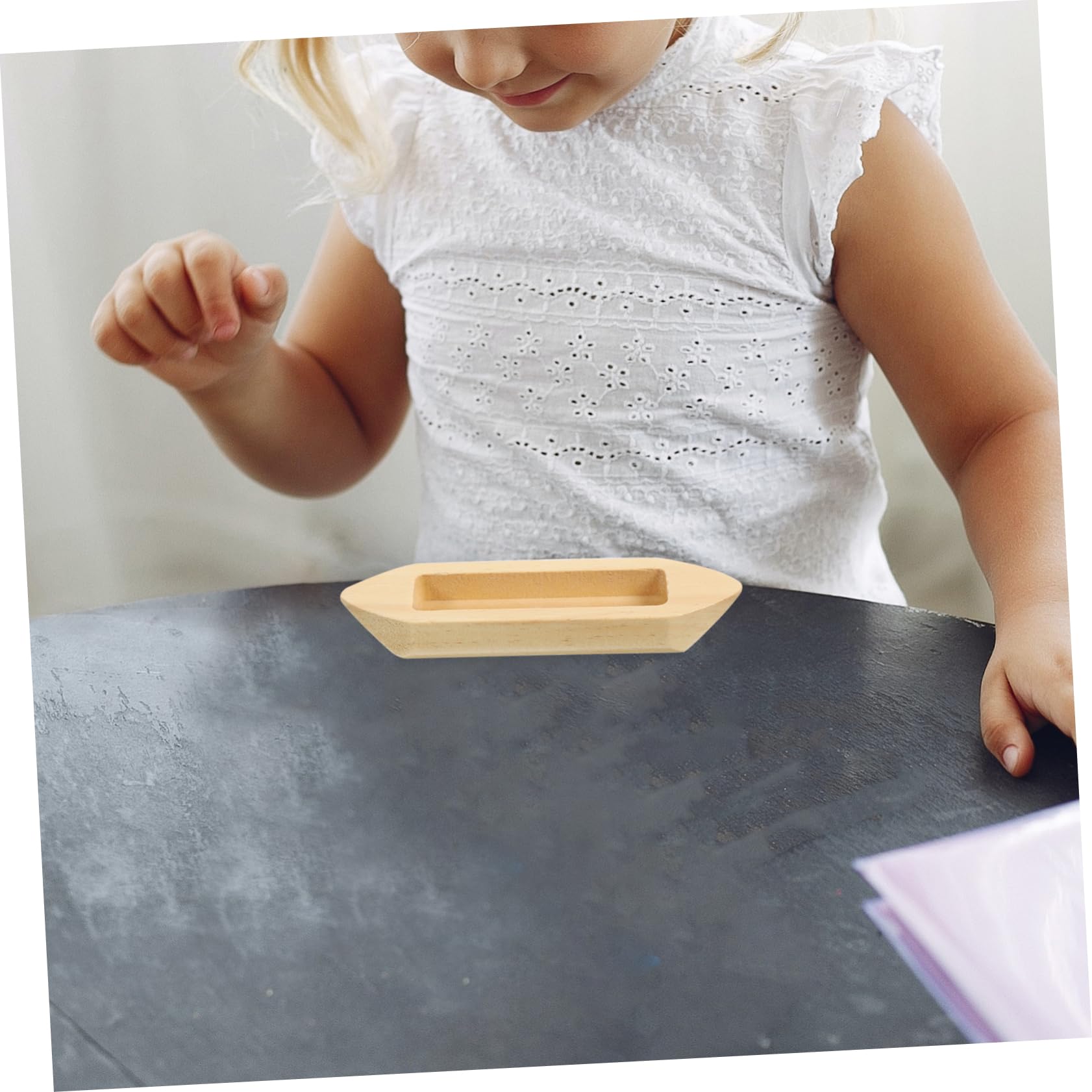 Vaguelly Miniature Wooden Boat Model Unfinished Craft Decor for Desktop Bedroom Realistic Nautical Ornament Boat Model Collectors Construction