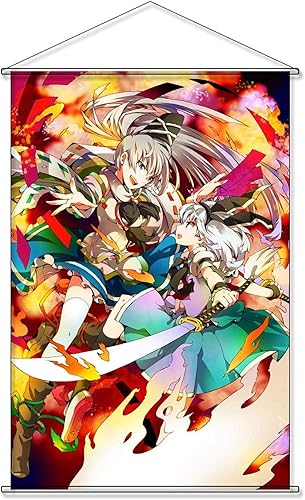 Amazon Eir タペストリー 東方project 東方プロジェクト 物部 布都 もののべ の ふと Mononobe No Futo 蘇我 屠自古 そがのとじこ Soga No Tojiko ポスター 掛ける絵 巻物 軸物 部屋飾り壁 アニメ おしゃれ 萌え 60cm 90cm アニメ 萌えグッズ 通販