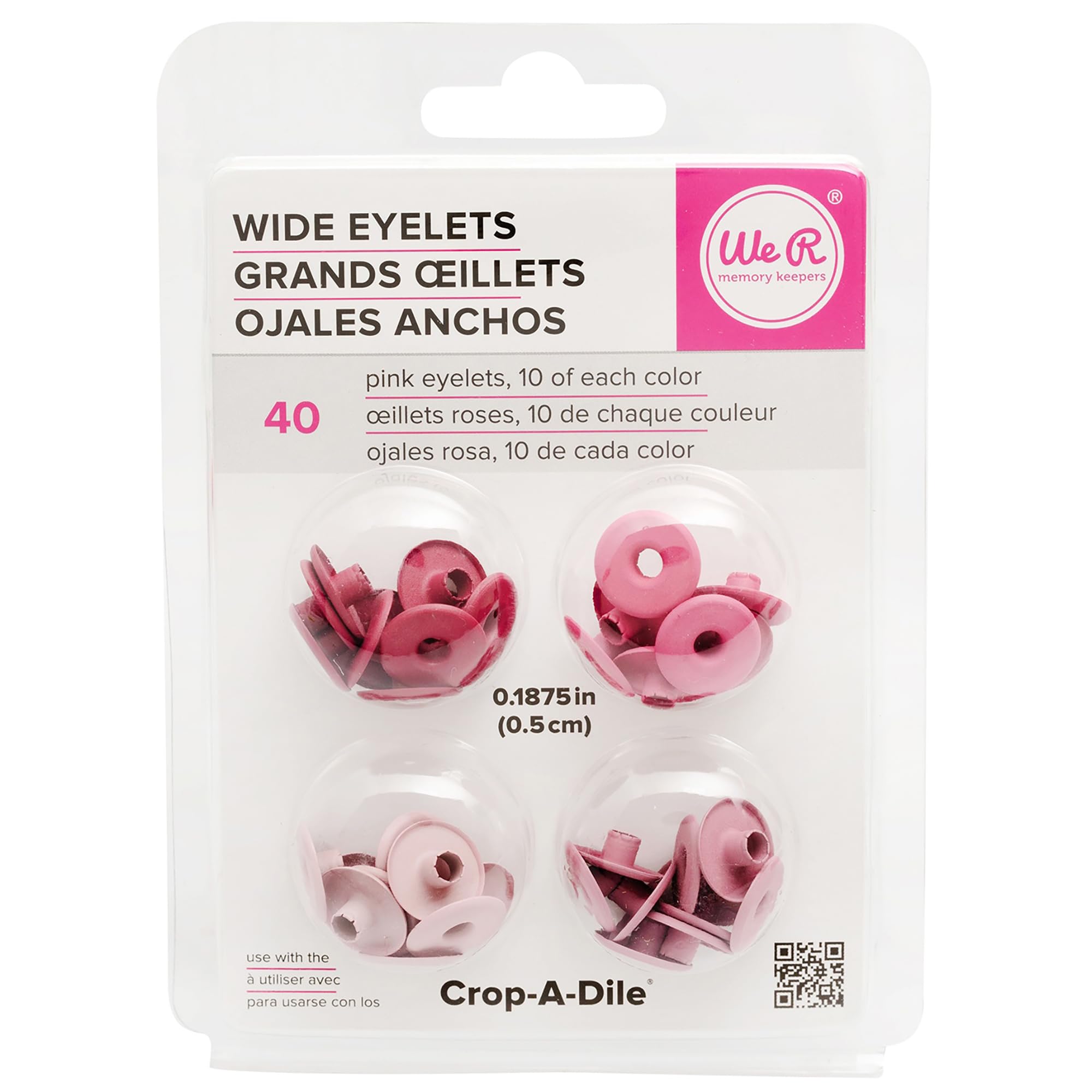 We R Memory KeepersEyelets We R Memory Keepers Wide Eyelets, Aluminum Pink