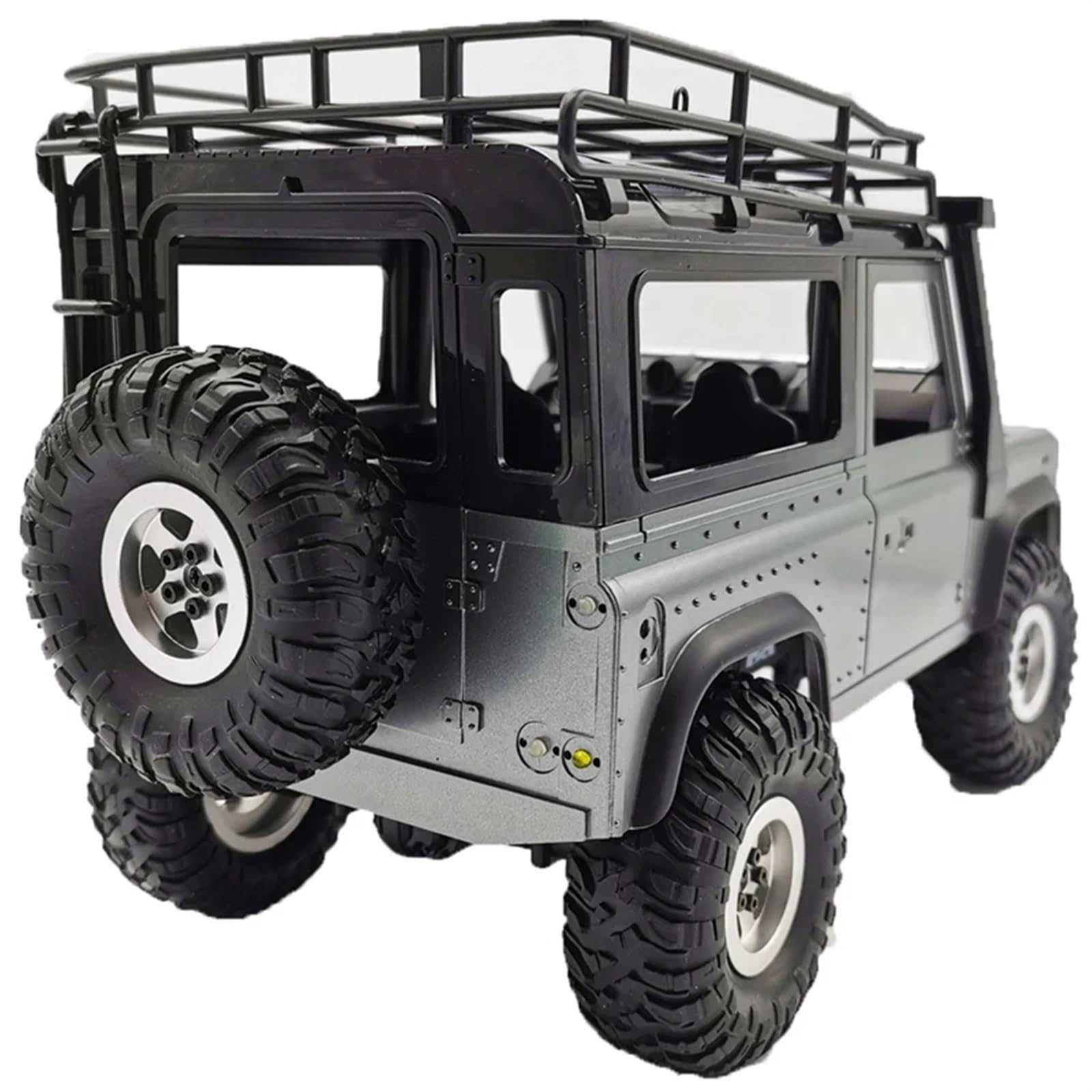 Compatibile con MN per D90 MN99S per WPL C14 C24 B14 B24 B36 RC auto parti di aggiornamento cerchione in metallo con pneumatici in gomma RC Car Ruota