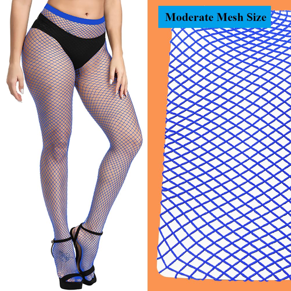 Netzstrümpfe für Damen, hohe Taille, sexy Netzstrumpfhose, Stretch-Fischnetzstrumpfhose für Freizeit, Party, Kostüm