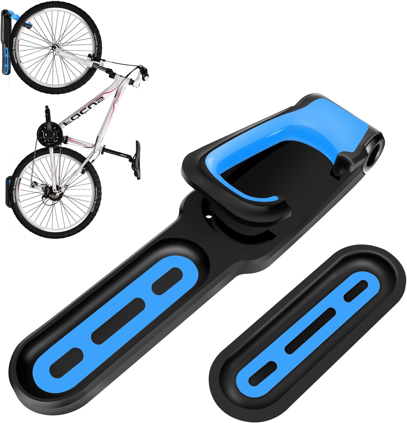 Jueapu Foldable Vertical Bike Hook Wall Mount Bicycle Cycling Storage Rack Wall Bike Hanger Holder Garage Shed Retail Applications Road Bike