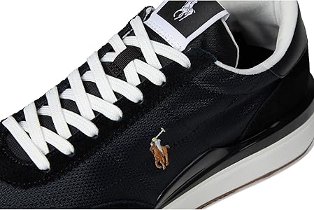 Amazon.com | POLO RALPH LAUREN Men Train 89 Suede-Paneled Sneakers