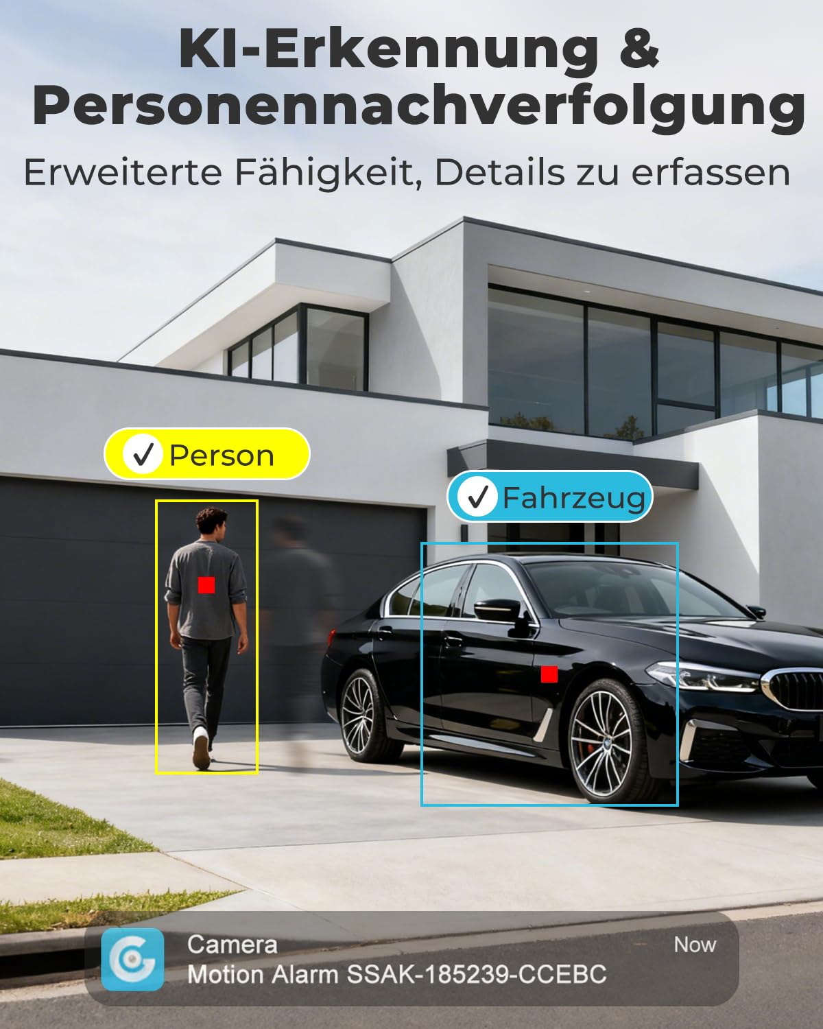 GENBOLT 4K PTZ WiFi Überwachungskamera Aussen mit PoE,8MP Dual Objektiv CCTV Kamera für IP-Heimüberwachung mit 10X Hybrid-Zoom,Automatischer Personen-/Fahrzeugerkennung(2,4&5GHz)