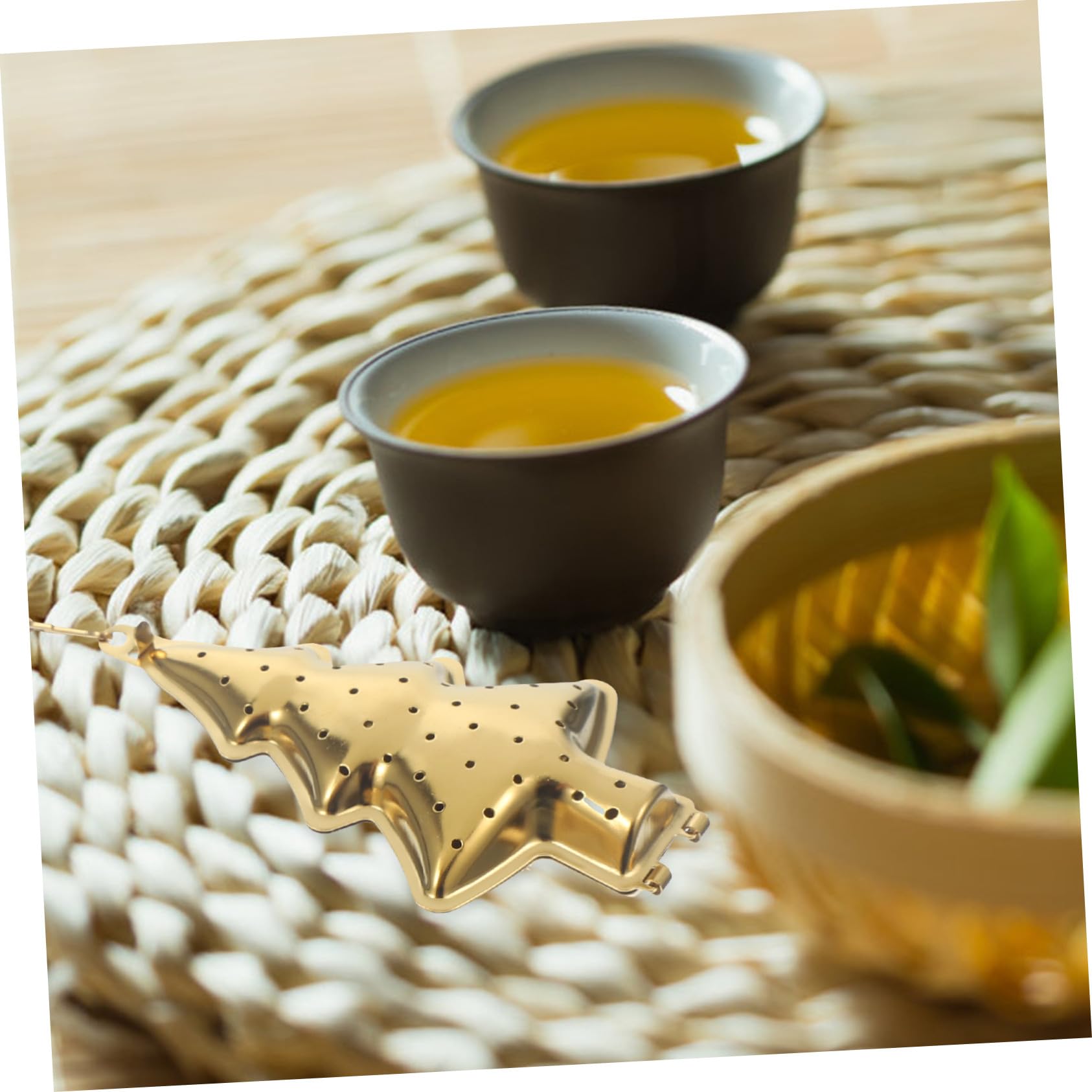 2 Pièces Infuseur à Thé Acier Inoxydable Créatif et Réutilisable Passoire Fine pour Thé Oolong et Infusions Accessoire de Cuisine Pratique