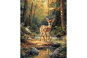 Shining Deer: Paint by Numbers for Beginners and Pros