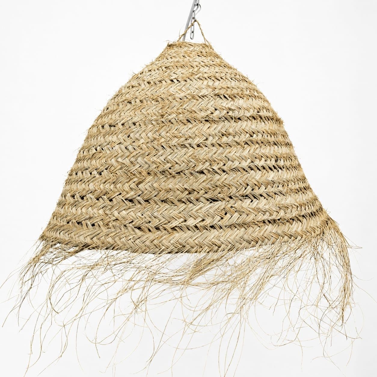 Generico Lampadario a Sospensione in Paglia Artigianale Marocchino: Stile Etnico, Illuminazione Naturale e Accogliente 2403211022 Rattan Vimini Giunco Senza Impianto Elettrico