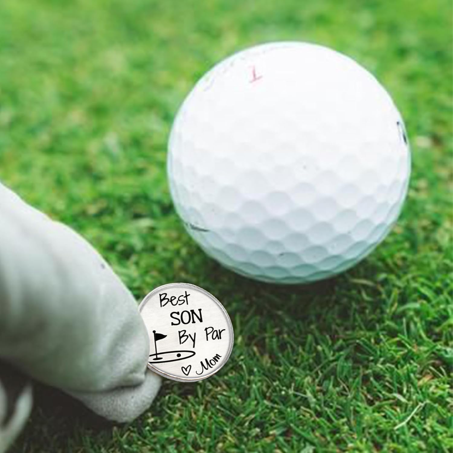 4PCS Custom Golf Ball Marker with Magnetic Hat Clip, Personalized with Your Photo, Logo or Text, Great Gift for Golfers, Father's Day Retirement Beginners Gift