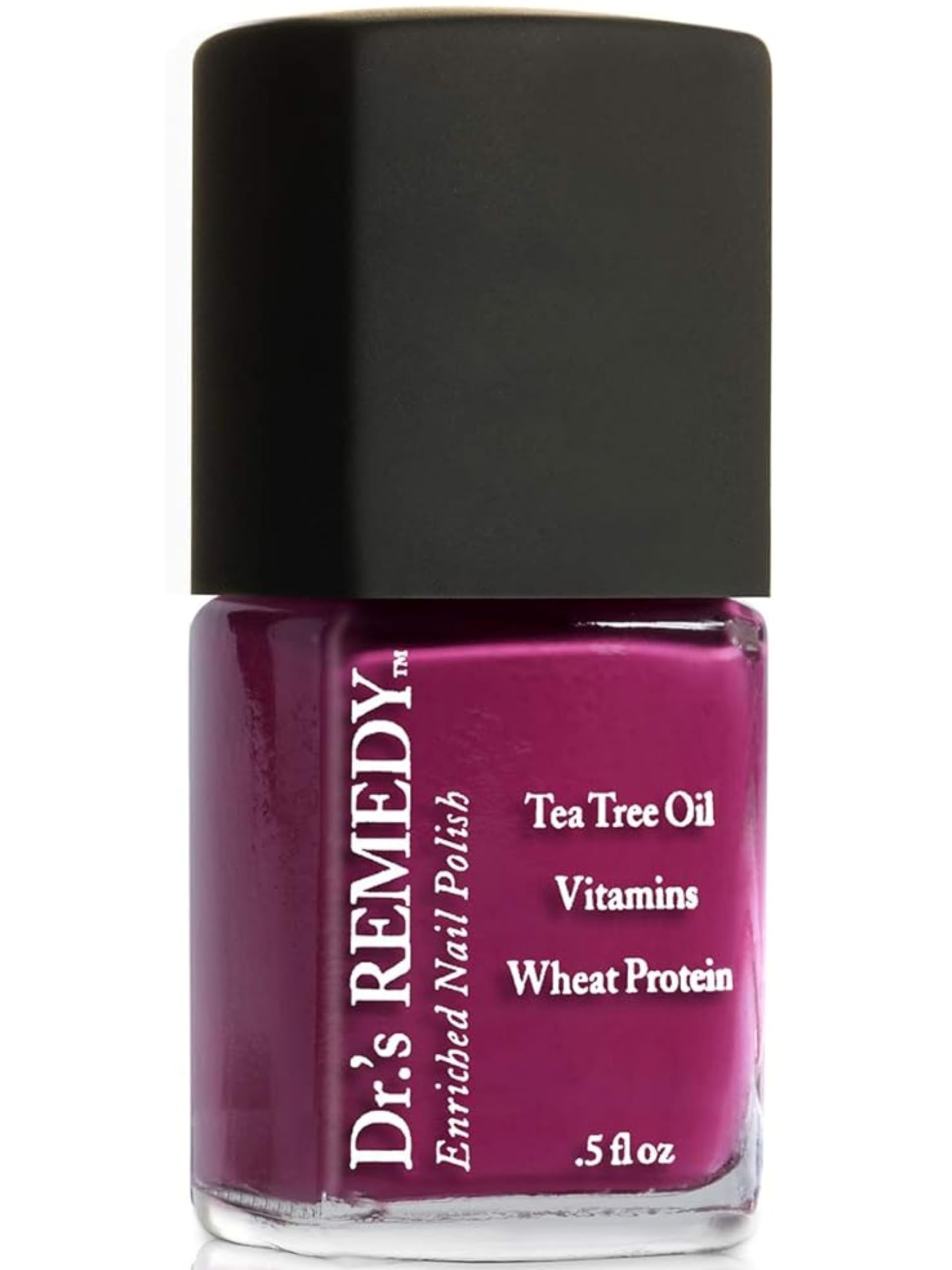 Dr’s Remedy Enriched Nail Polish: Non Toxic, All Natural, and Organic - Doctor Formulated: Strengthens, Restores, Heals, and Protects '24-Free' - FOCUS Fuchsia